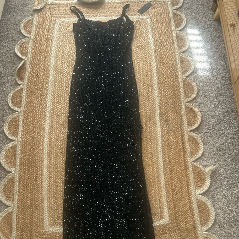 Long maxi, backless sparkly dress size large